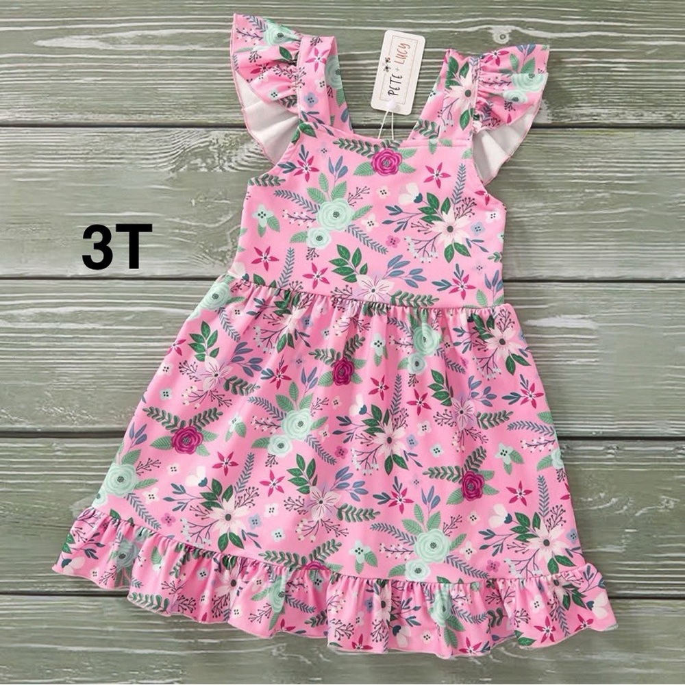 Raspberry Petals Dress
